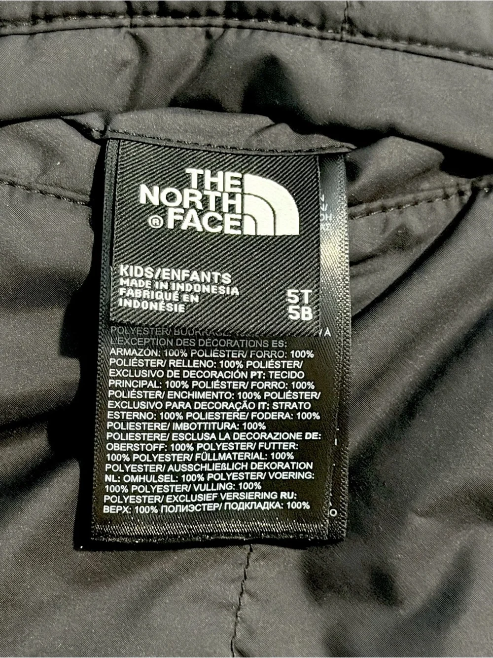 The North Face Kids Black Puffer Jacket